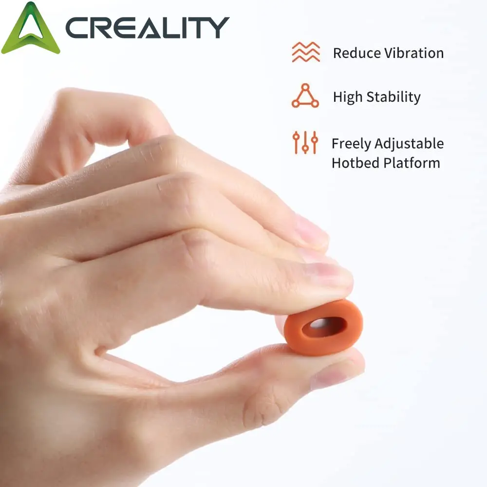 Creality 4 PCS Silicone Solid Bed Mounts for FDM 3D Printer, Heatbed Leveling Parts Leveling Column Heat-Resistant Buffer Tool