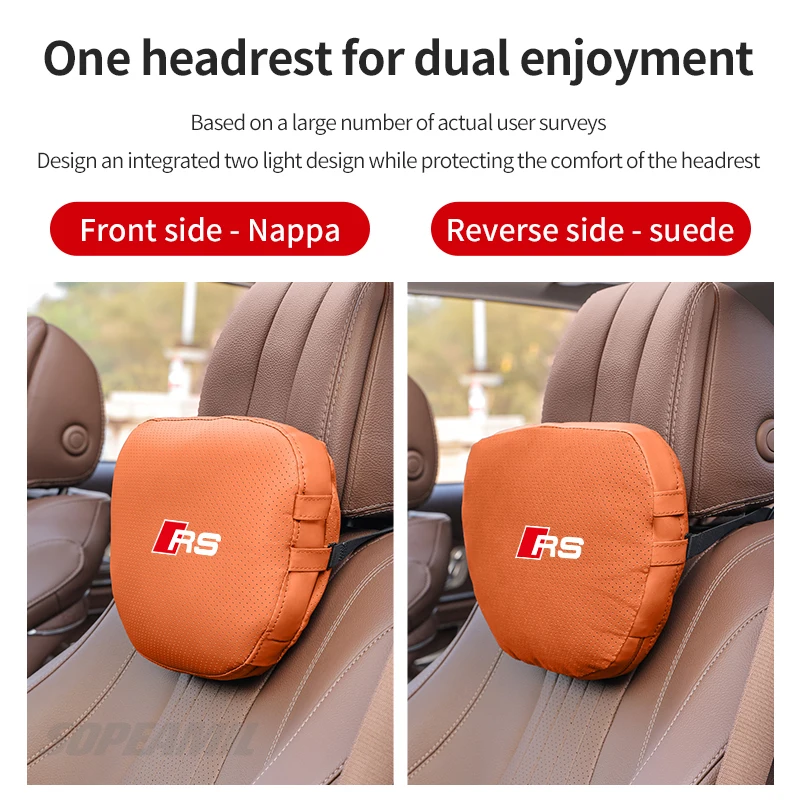 

Для Audi Для Audi RS3 RS4 RS5 RS6 RS7 SLine RSQ3 RSQ5 RSQ7 RSQ8 Кожаный TT Автомобильный подголовник Поддержка шеи Сиденье Поясничная подушка Мягкая Ne