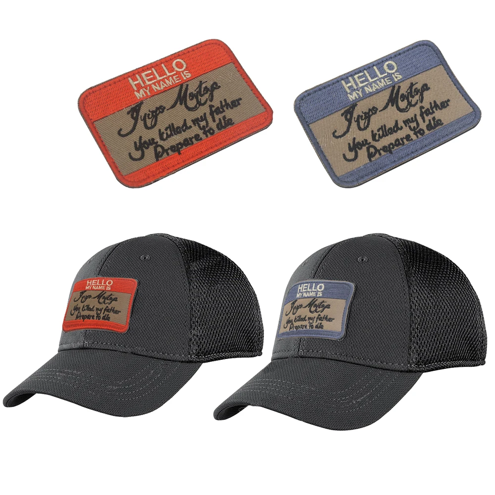 Здравствуйте, Меня зовут иного монтоя, нашивки с вышивкой, значки, эмблема, аксессуары 8*6 см, крючок и петля