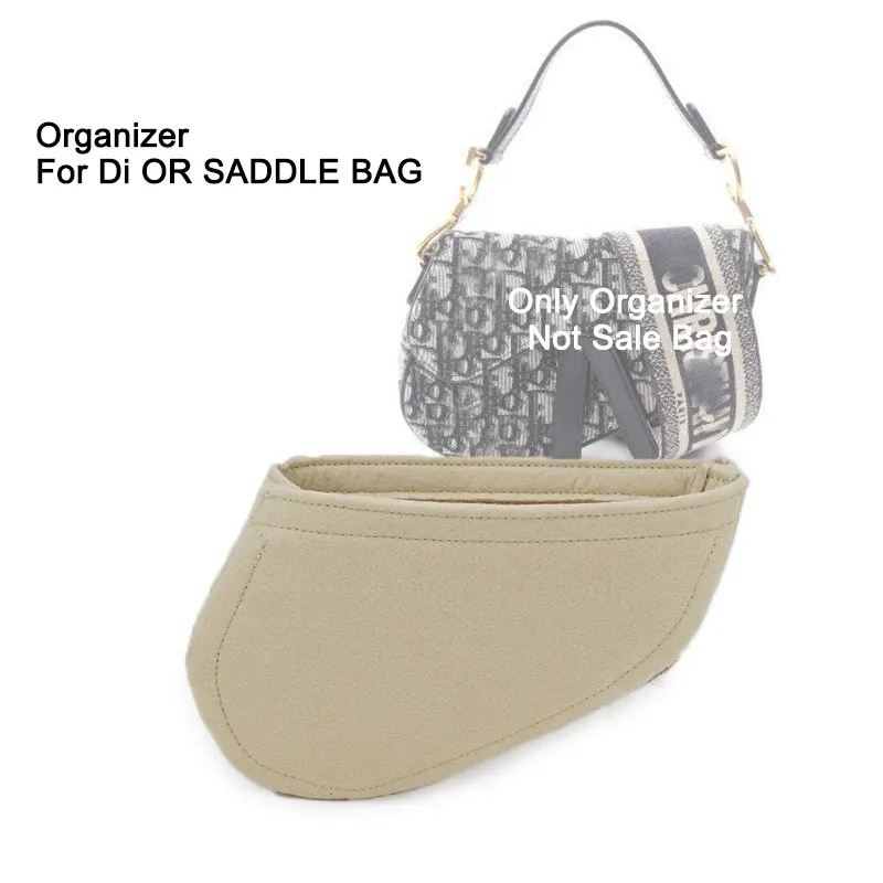 

Felt Insert Purse Bag Organizer For CD Saddle Bag , Inner Pouch, Storage Lining Bag Makeup Organizer
