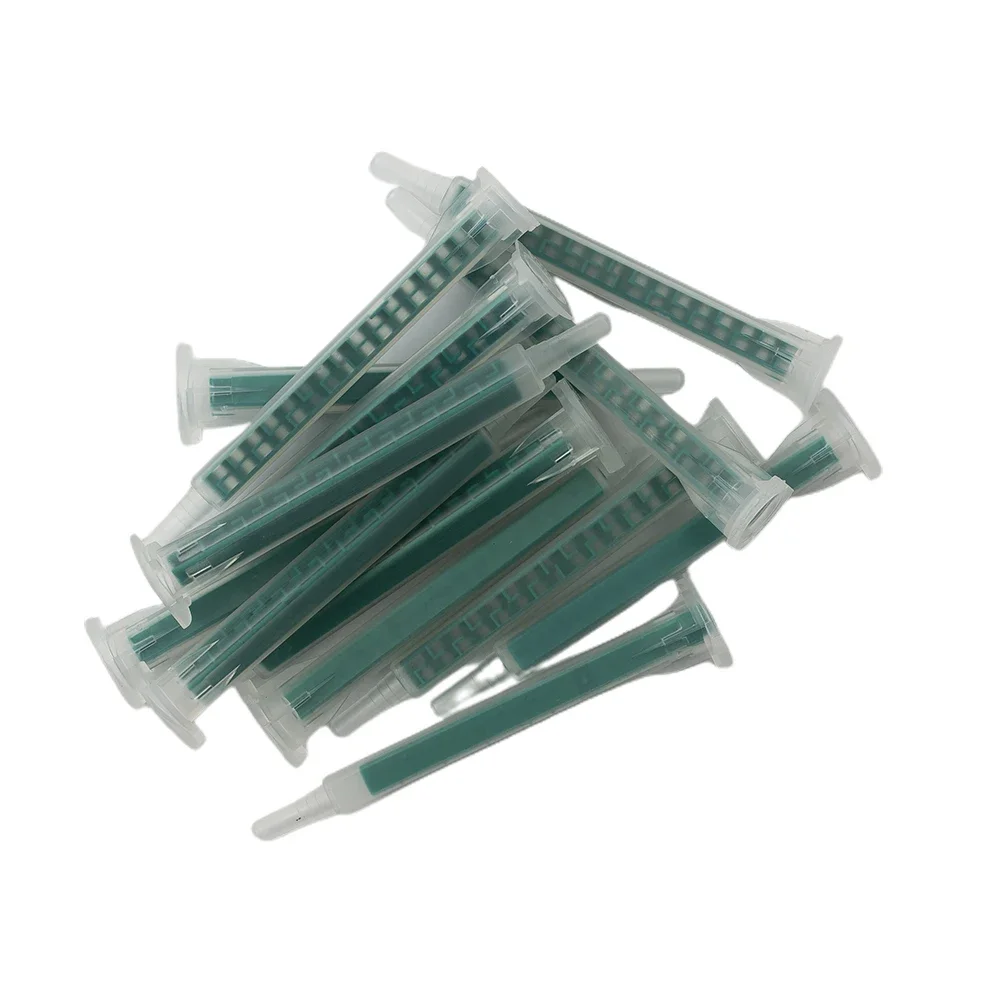 Glue Dispensing Syringes AB Mixing Hose Nozzles Ratio Tapes Tips 16 Knots Glue Mixing 2k 83mm Brand New 50pcs/set