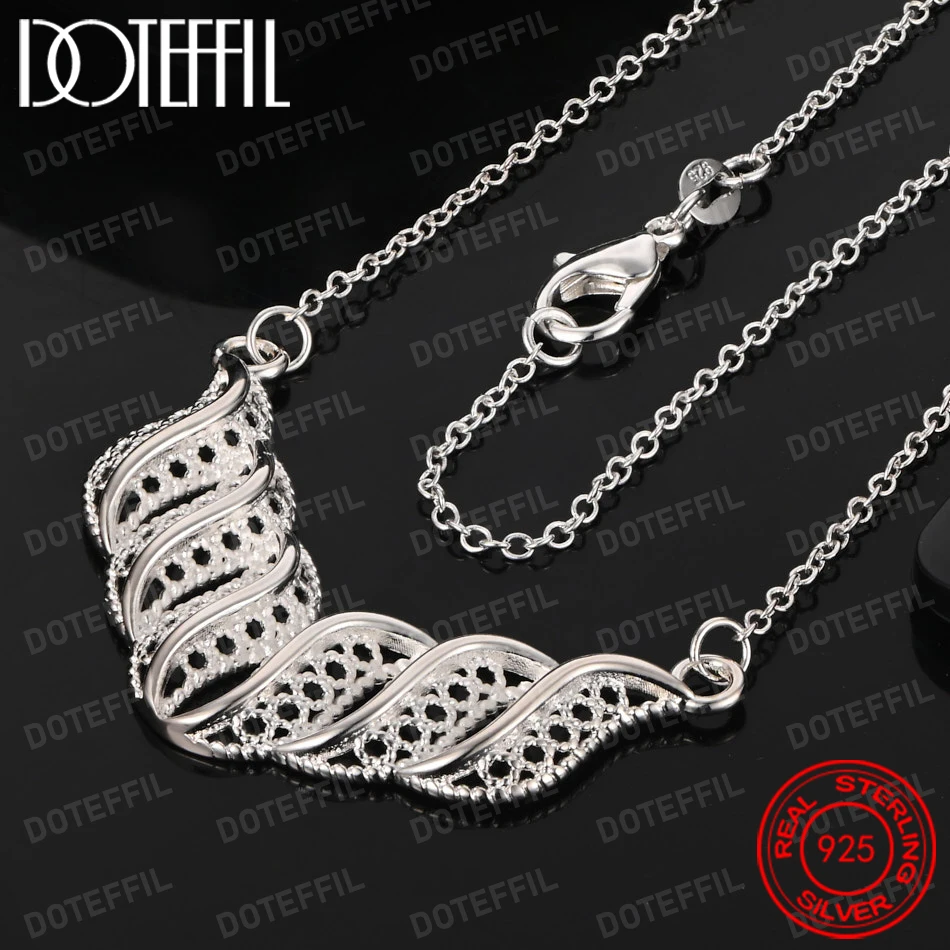 925 Sterling Silver Jesus Cross Pendant Necklace For Women Men Wedding Engagement Party Fashion Jewelry