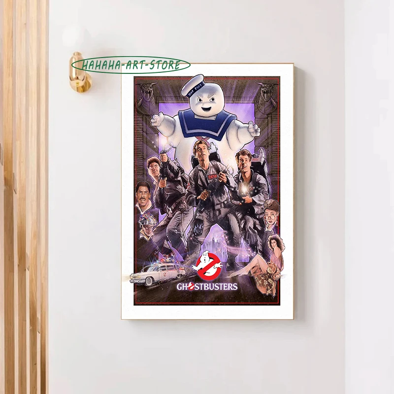 Movie Ghostbusters Cover Poster Canvas Prints Ghostbusters Movie Game Artwork Wall Art Decor Wall Aesthetic Decoration for Home