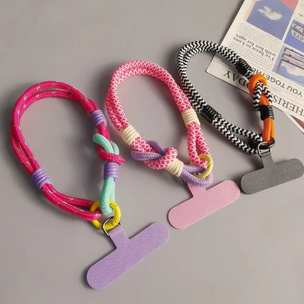 Universal Nylon Mobile Phone Lanyard Phone Accessories Keychain Phone Wrist Straps Simple Phone Case Strap
