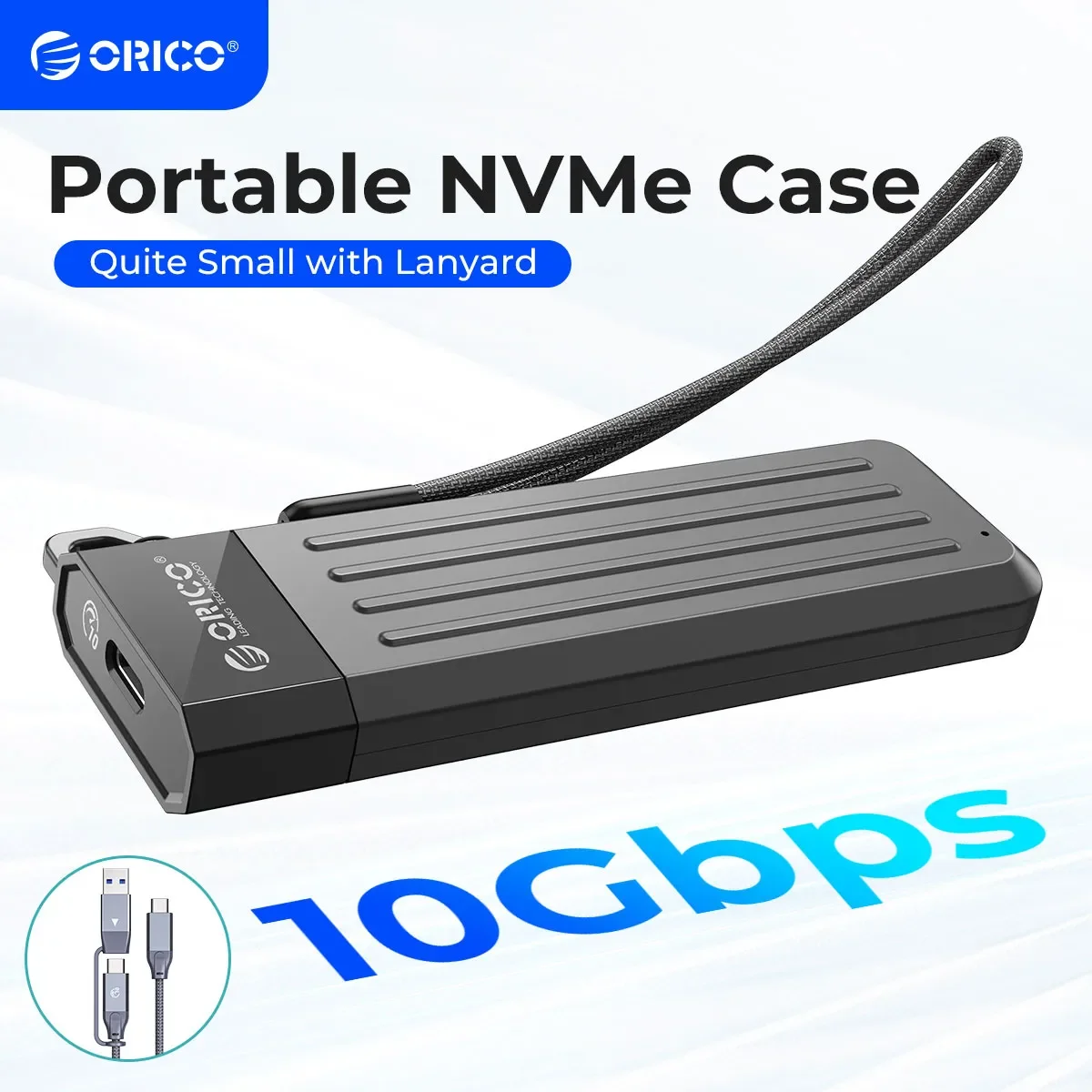 

Корпус ORICO USB Type C Gen2 10 Гбит/с M.2 SSD: корпус NVMe/PCIe, SATA NGFF 6 Гбит/с