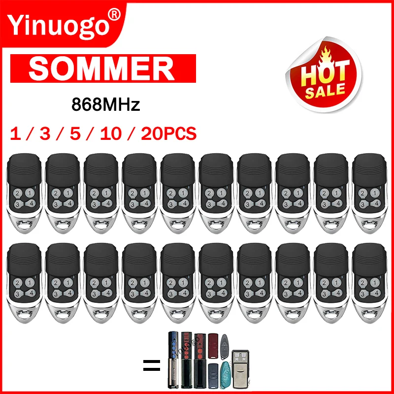 SOMMER 4020 TX03-868-4 4026 TX03-868-2 4031 TX08-868-4 4025 4035 TX02-868-2 4011 4021 Garagedeur / Poortafstandsbediening 868 MHz