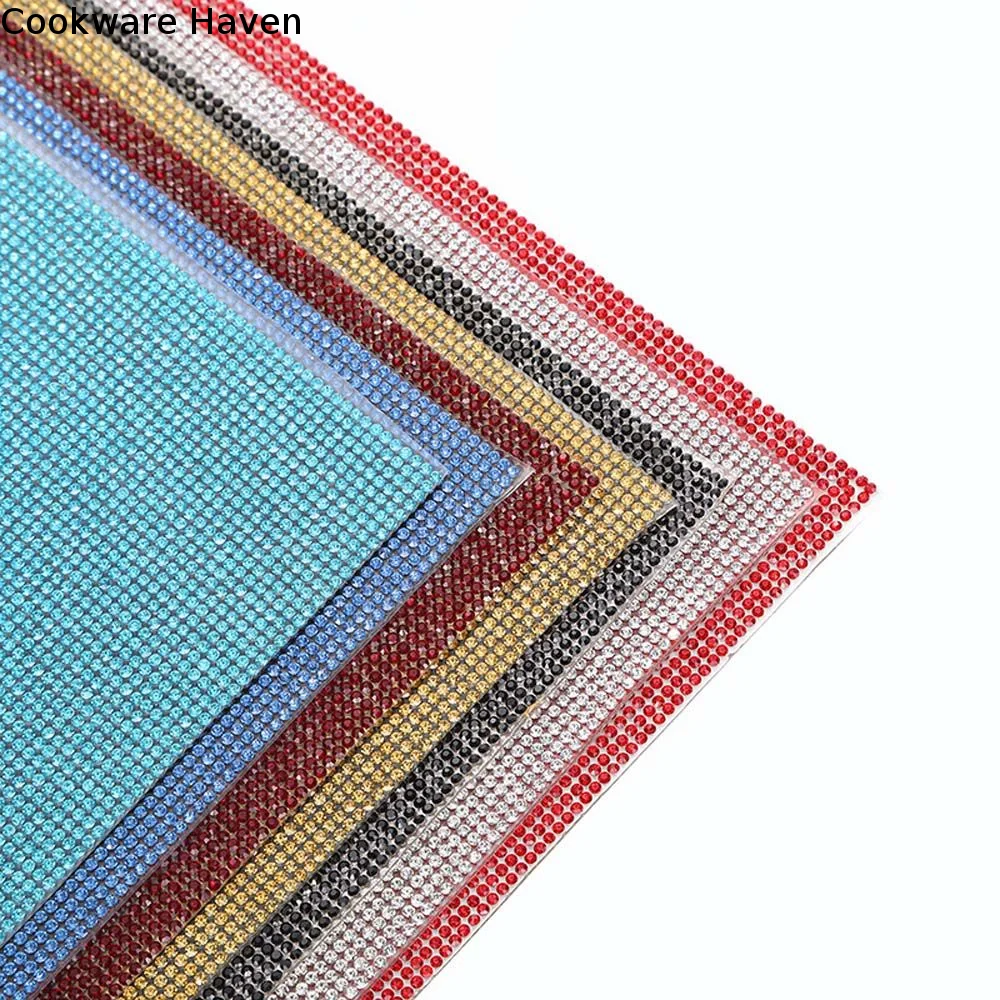 Multicolor Bling Bling Self-Adhesive Crystal Rhinestones Sticker Car Decoration Sticker Gift Decoration Gem Stickers