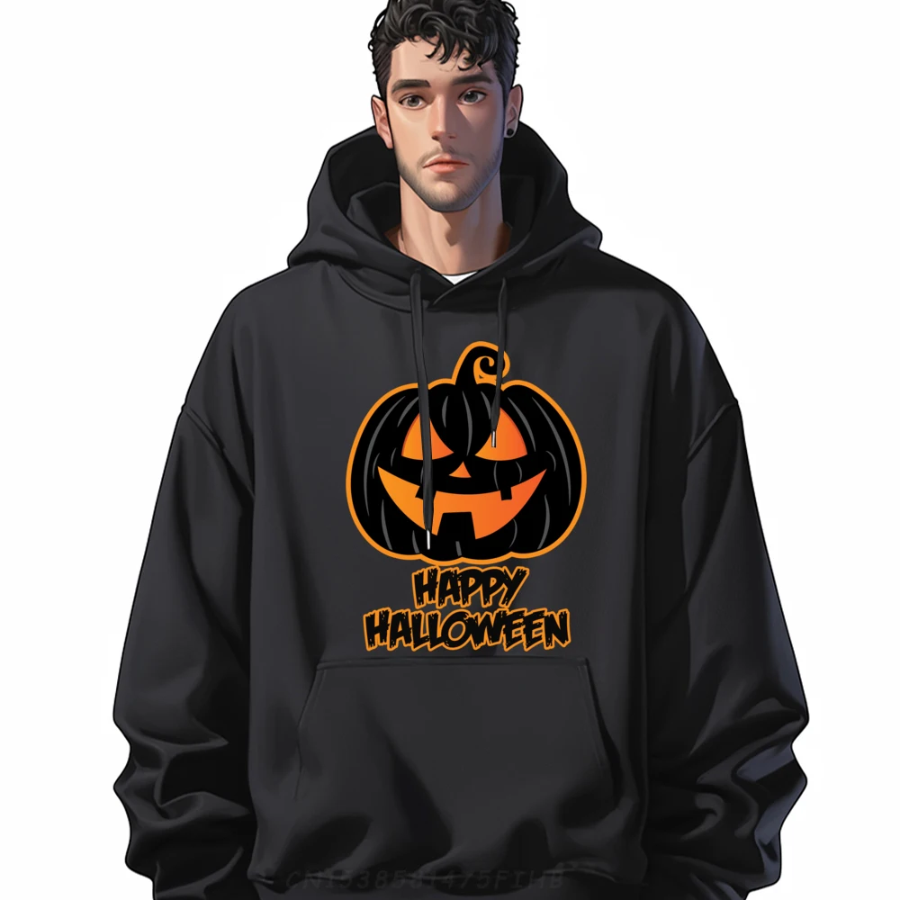 

Happy Halloween for Men and Pumpkin Halloween Graphic Sweatshirts Men Hoodie Big And Tall Lovers Day