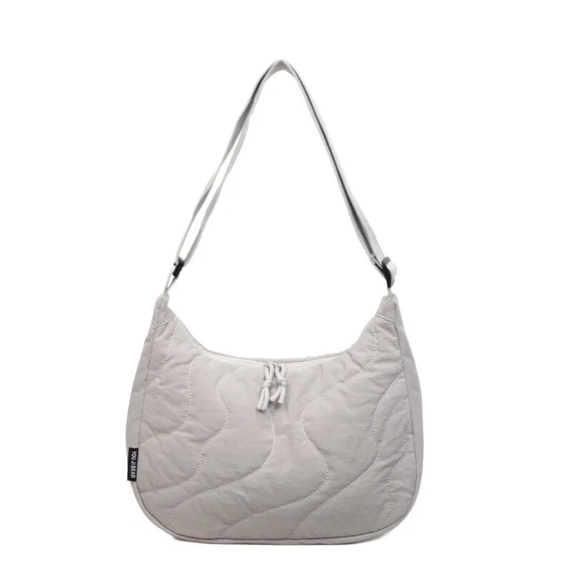 

Women's Large Capacity Crossbody Bag for Commute, Lightweight Quilted Shoulder Purse, Trendy 2024 Casual Handbags, Fashionable