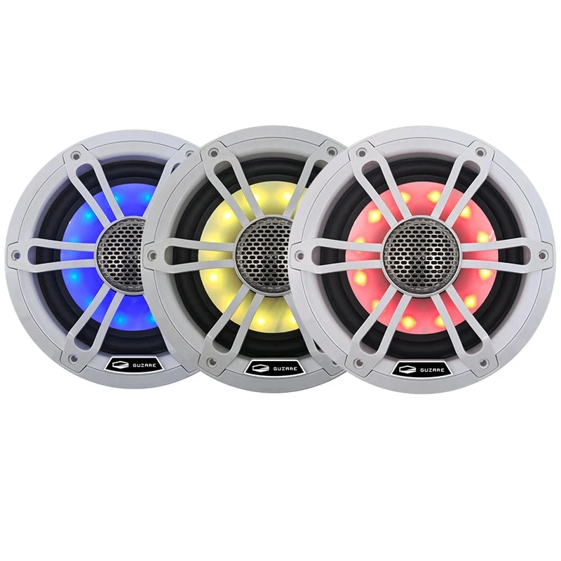 

(Marine)Light Waterproof Marine Boat Speakers 6.5 Inch 300W Per Pair White Grey for Motorcycle Boat, UTV, ATV & Jeeps