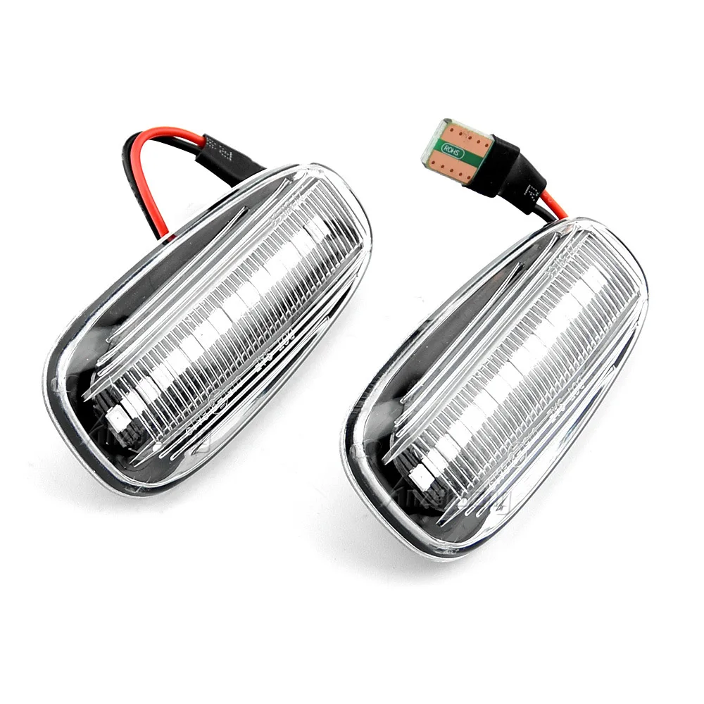 2Pcs LED Dynamic Fender Side Marker Light Turn Signal Lamps For Opel Frontera B/Speedster Astra G/Zafira A/Cadillac STS Vauxhal