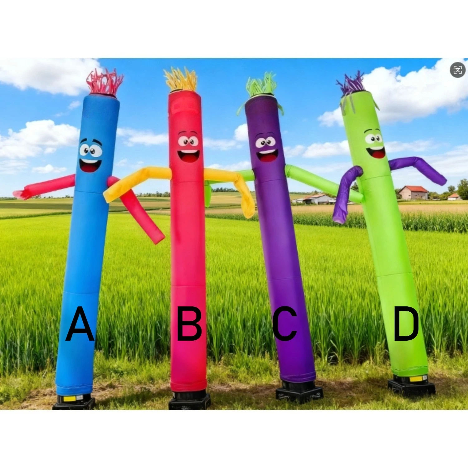 10-20ft Sky Air Puppet Dancer Opblaasbare Danser Zwaaibuis voor Mannen Marionet Dancer Geschikt voor Winkelborden (Blower Niet Inbegrepen)