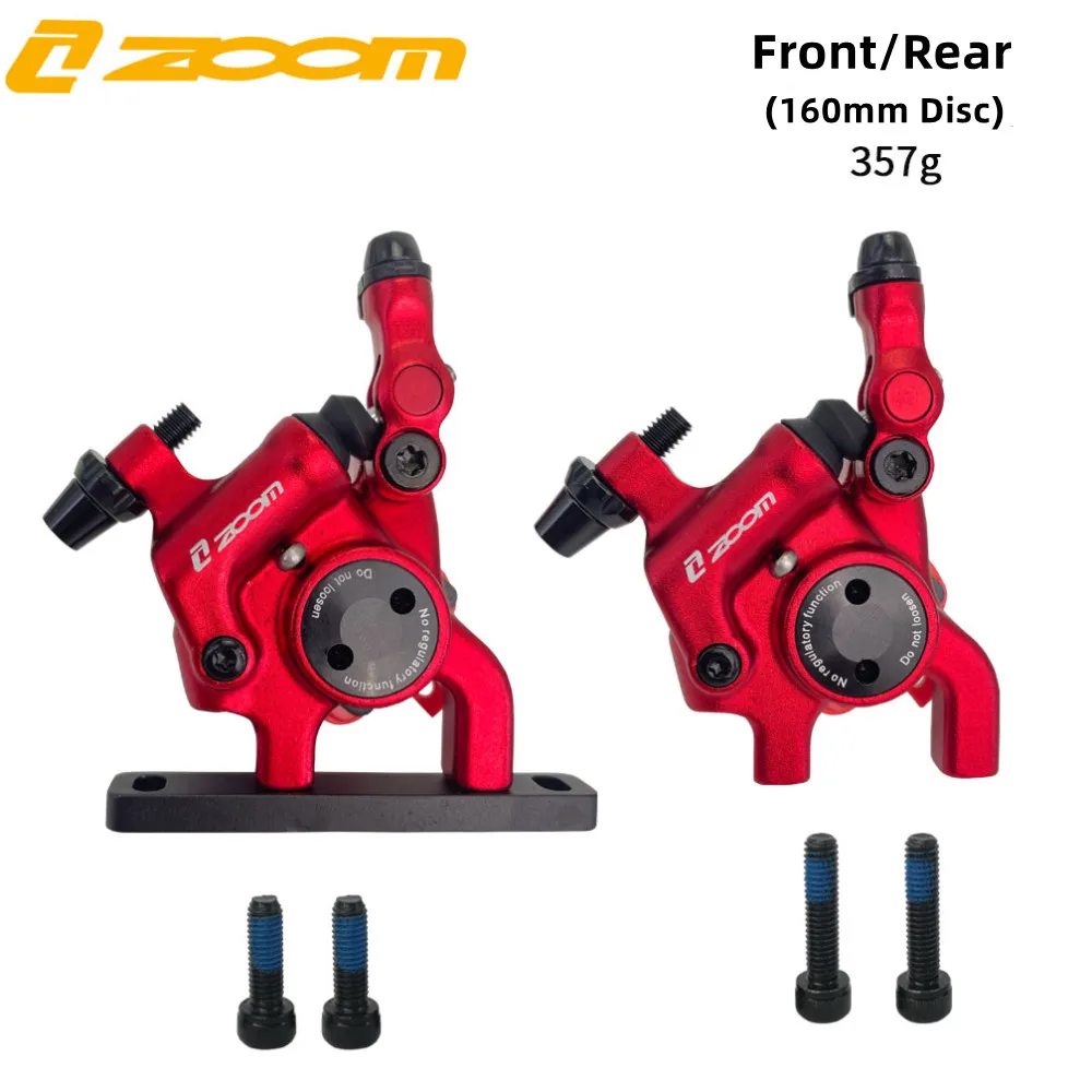 ZOOM Hydraulic Disc Brake HB105 Road Bike Front Rear Disc Brake Caliper 140 160mm Rotor Bicycle Parts Components