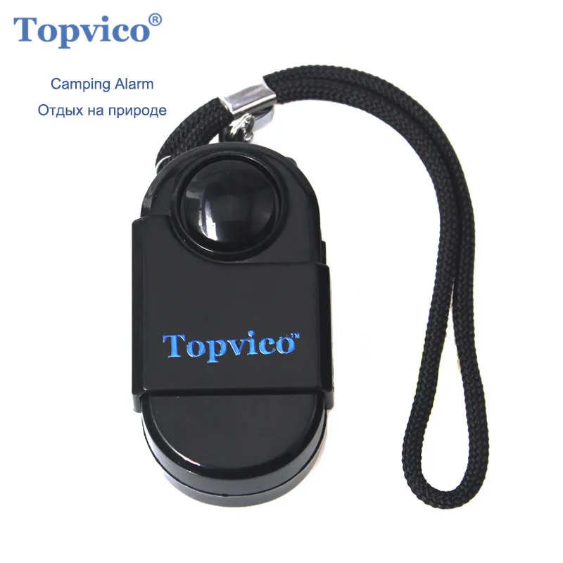 Topvico-Mini alarme de camping PIR, détecteur de mouvement SOS, 120dB, sans fil, capteur de mouvement infrarouge, système de sécurité