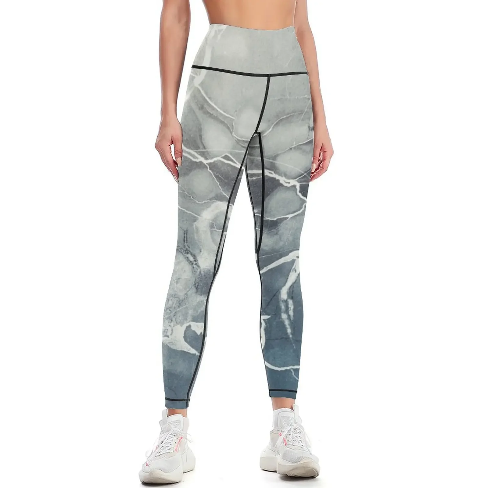 

Blue Sea Marble Leggings Women's high waist Fitness's gym clothes sports for push up Sweatpants Womens Leggings