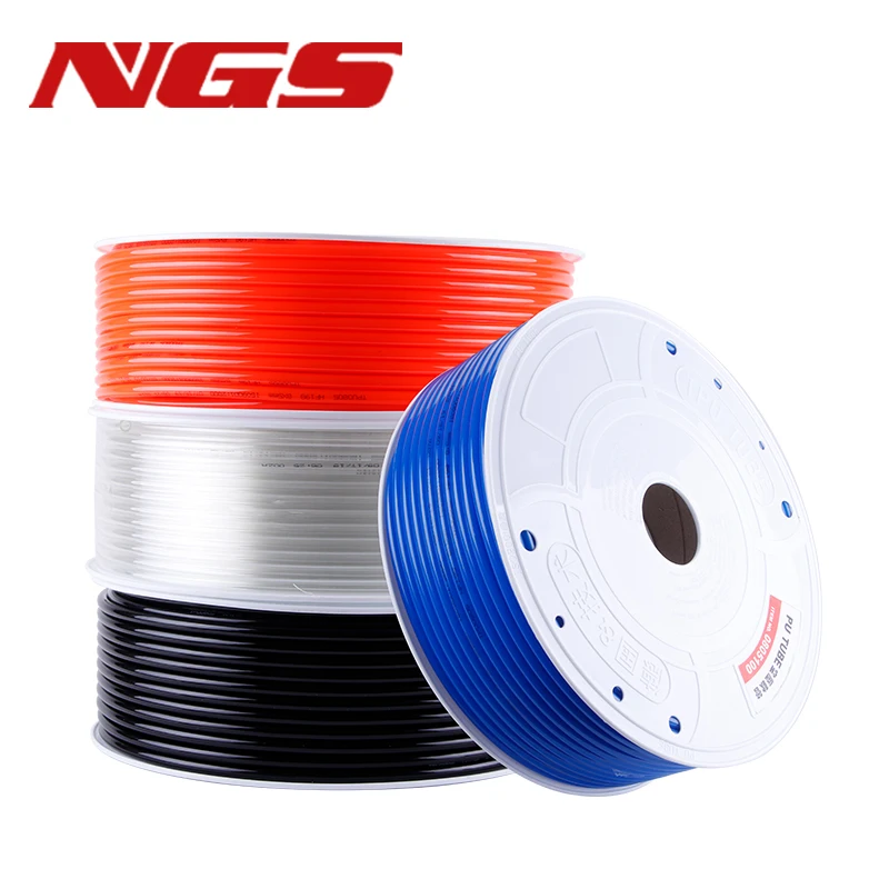 10M Polyurethane PU Tubing Compressed Air Hose For Compressor Pneumatic Tube Gas Pipe Line 4mm 6mm 8mm 10mm 12mm Fitting
