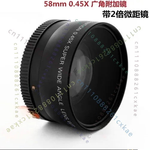 58mm 0.45X Wide Angle Converter Additional Camera Lens Accessory For 58mm Thread 18‑55 Lens
