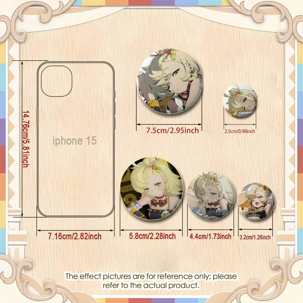 بايبر عجلة Zzz شارات لطيفة مستديرة رائعة شارة دبابيس دبابيس الإبداعية للملابس قبعة ظهره هدية الملحقات