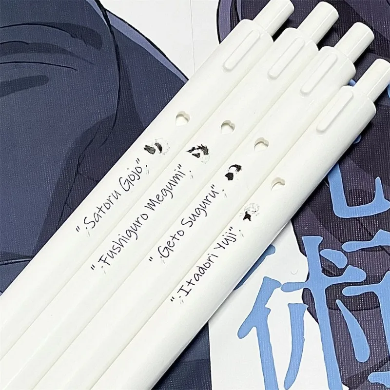 Jujutsu Kaisen Satoru Gojo Getou Suguru Nanami Kento Gel Pen Animation Peripheral Cartoon Press Ballpoint Pen Kawaii Stationery