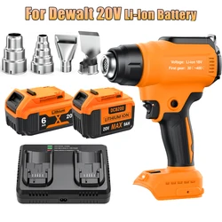Cordless Heat Gun For Dewalt 18V Battery DCB200 Adjustable Temperature 122-1022 Battery Heat Shrink Gun With Battery Charger