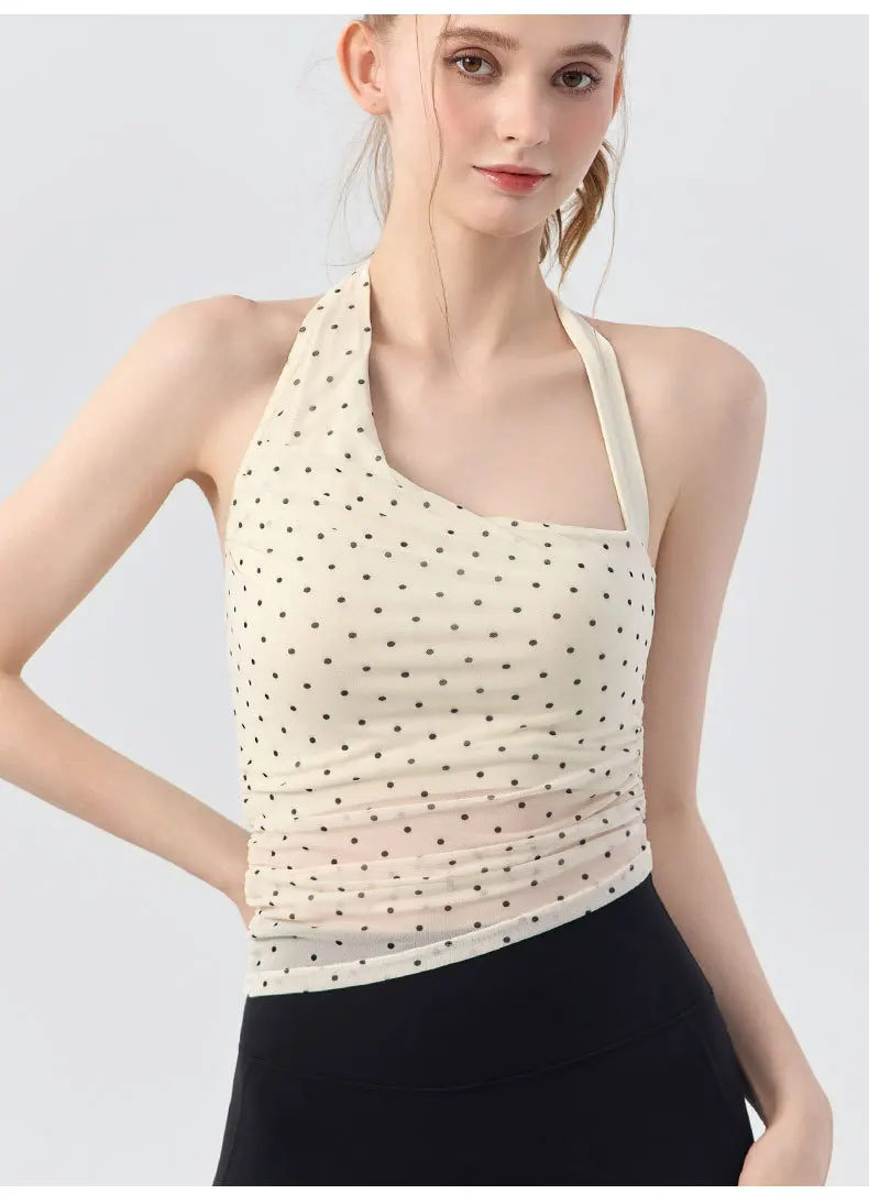 

Летние женские майки для йоги с противоударной накладкой на грудь, сетчатые лоскутные майки, спортивный эластичный дышащий жилет для фитнеса, бега в тренажерном зале