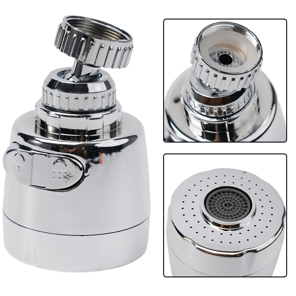 Water Saving Faucet Home Swivel Extender Sprayer Excellent Workmanship Multi Layer Electroplating Anti Splashing Design