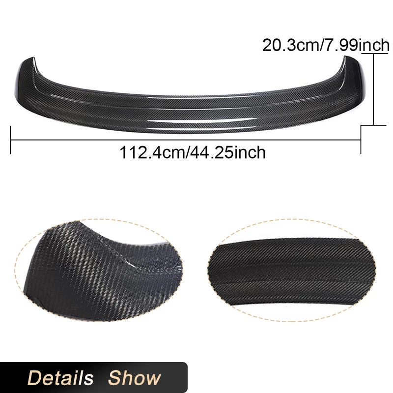 Carbon Fiber Car Rear Roof Spoiler Wings for Volkswagen VW Golf 5 MK5 GTI R32 Hatchback 2D 2005-2007 Rear Spoiler Body Kit FRP - view 5