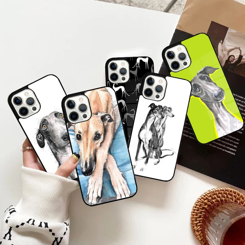 Galgo Greyhound Dog Phone Case Magnetic for iPhone 15 16 14 13 Pro Max 11 12 Mini Magsafe Wireless Charging Cover