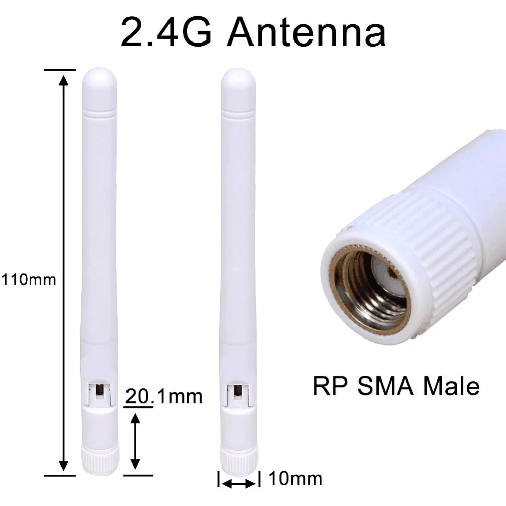 2.4GHz 3dBi Omni WIFI Antenna with RP SMA male Female plug connector for wireless router wholesale price antenna wi-fi