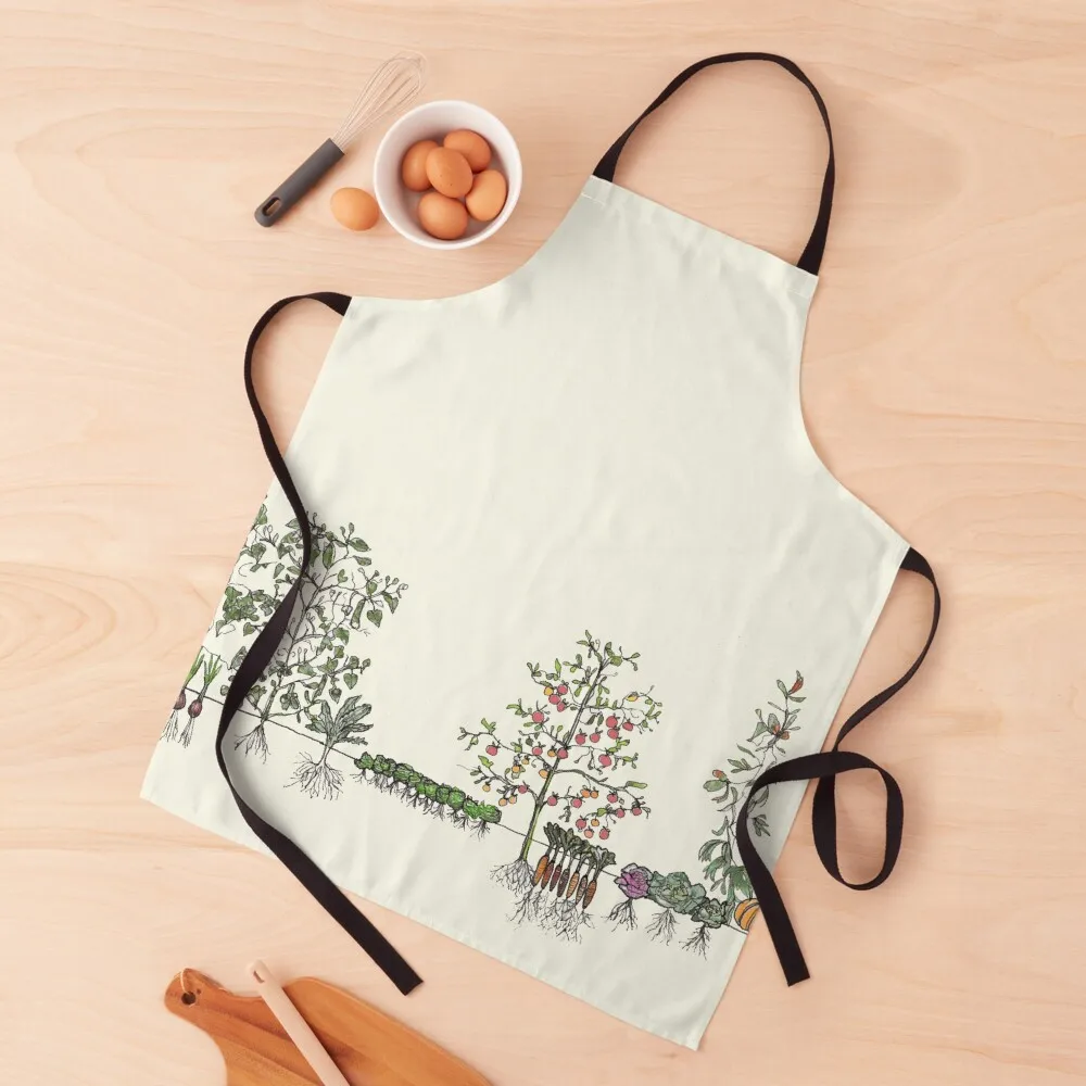 The Vegetable Garden Apron with personal logo Ladies professional hairdresser Apron