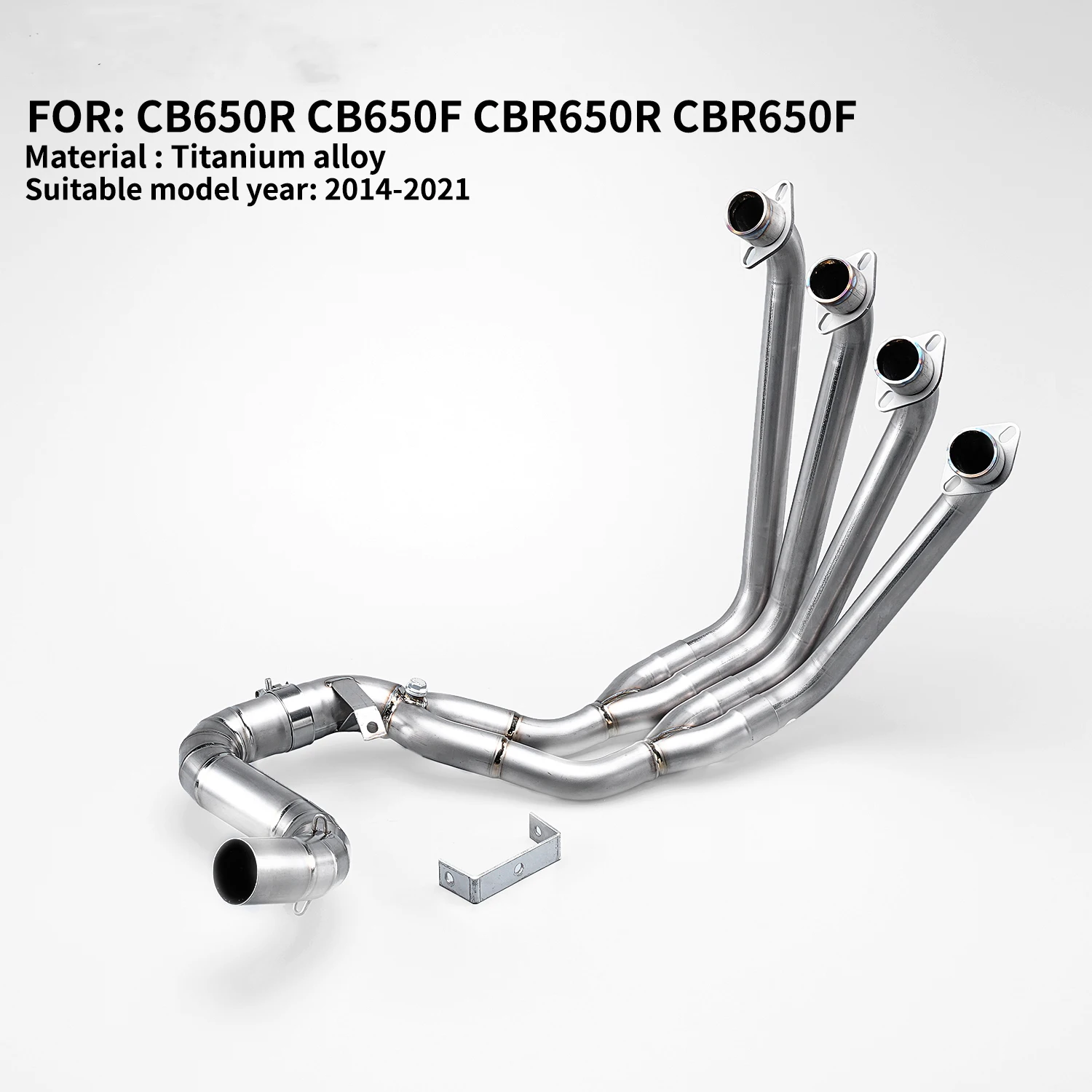 

For CBR650R CB650F CB650R CBR650F Motorcycle Ti Alloy Slip-On Exhaust Motorcycle Modified Front Link Pipe 2014-2014