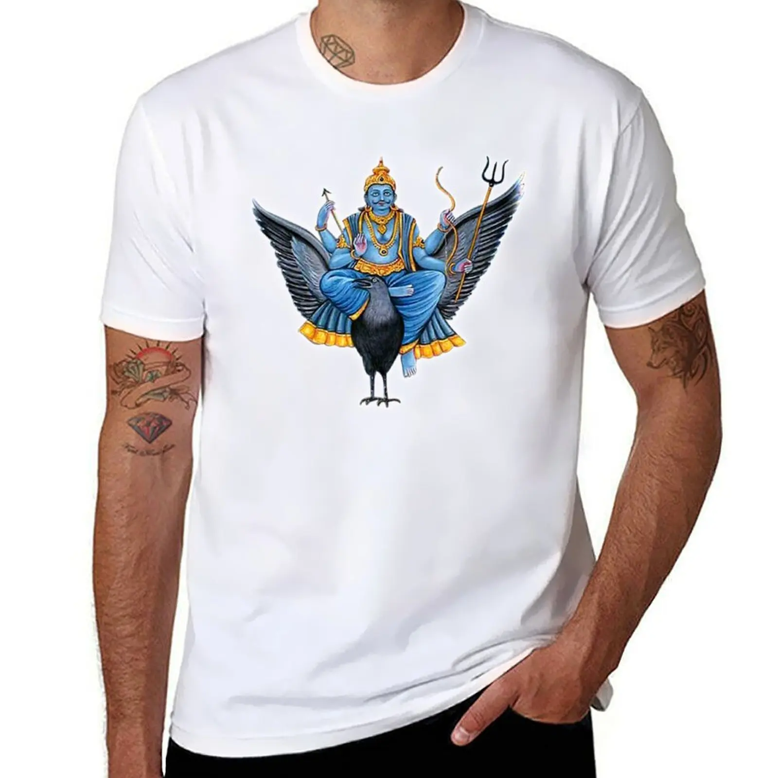 Amazing image of Lord Shani dev ji ,giving us blessings for healthy ,wealthy and prosperous life . T-Shirt