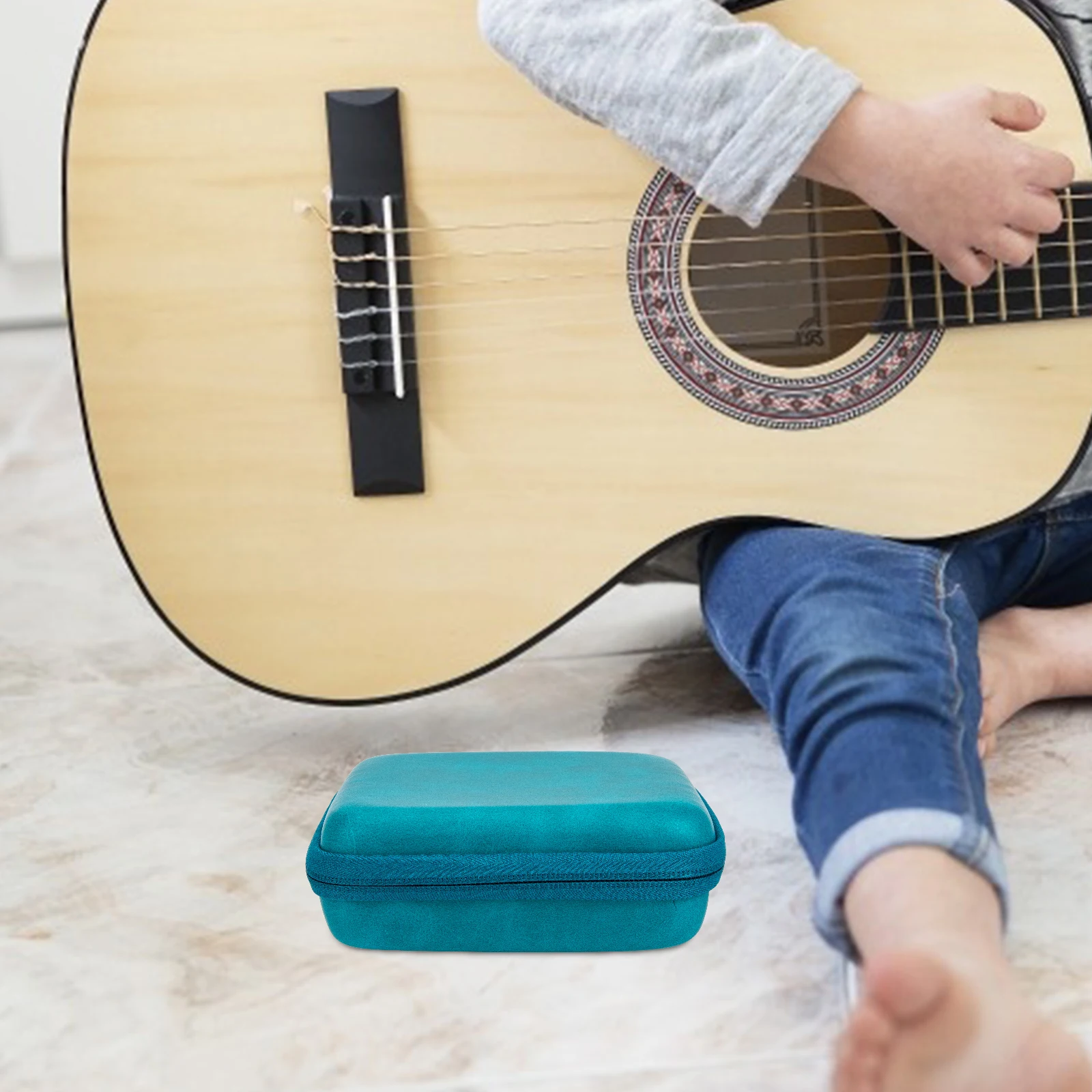 

Guitar Picks Bag Plectrum Holder Portable Holders Cases Container Green Carrying Storage Organizer