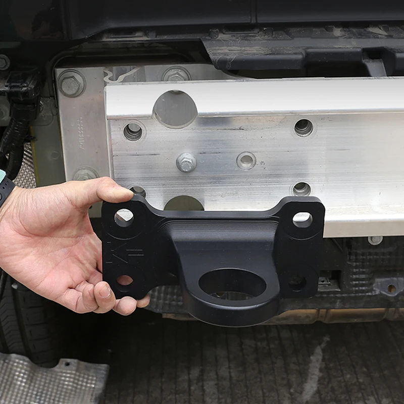 Picture 3: For 20-25 Land Rover Defender tow Hook Guard 90 110 130 trailer ring Tow ring hook modification