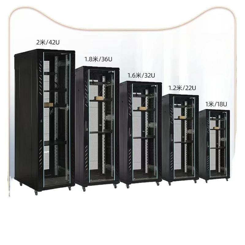 Network cabinet cabinet 1m 1.2m 2m server switch chassis monitoring computer power amplifier rack home