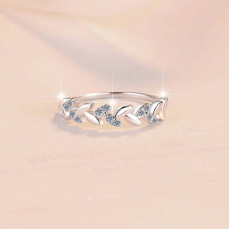 

Romantic Petal Ring Women's 0.1CT Moissanite PT950 Platinum - Minimalist petal style, 0.1CT brilliance, office versatile jewelry