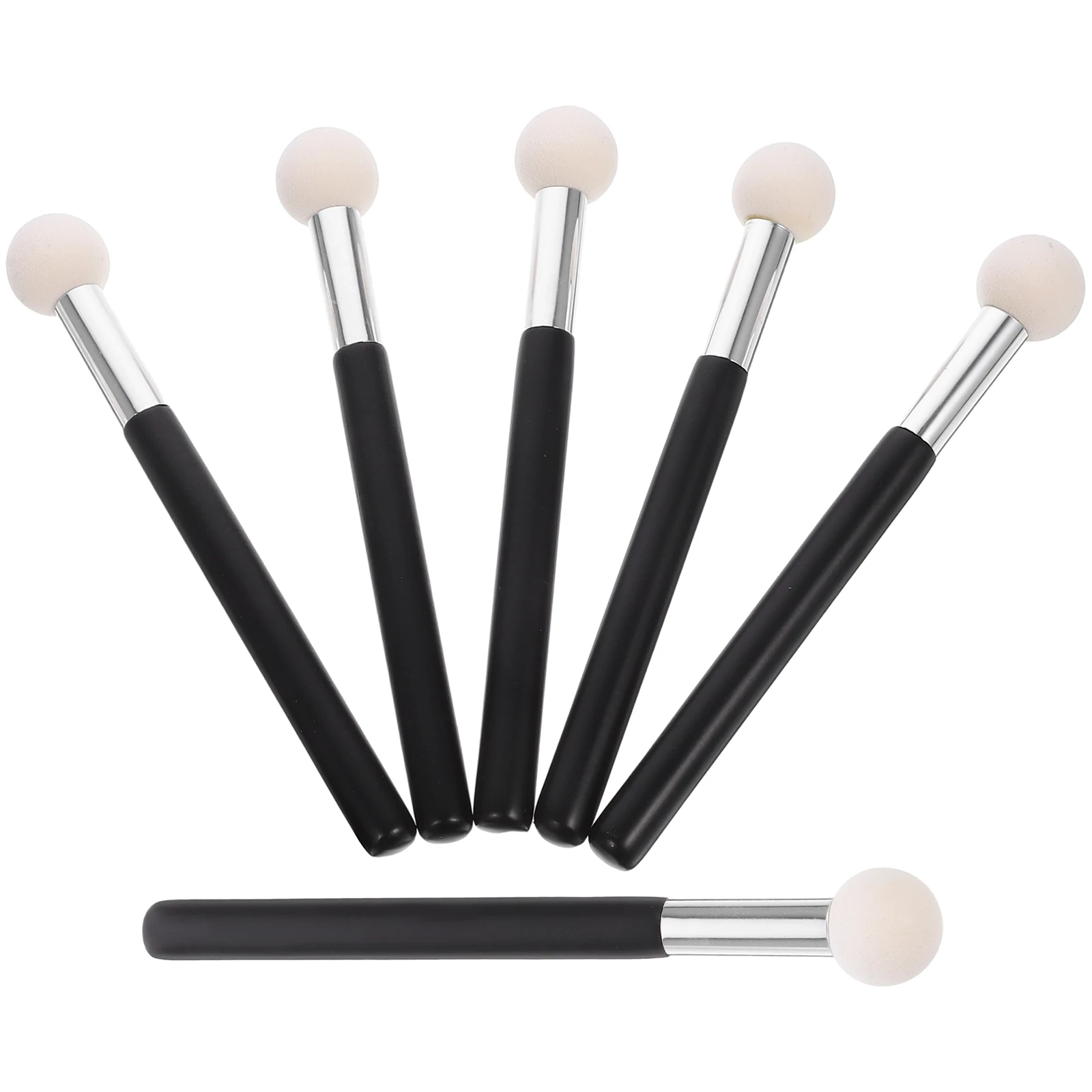 

6pcs Concealer Brush Small Size Portable Eye Makeup Tool Foundation Applicators Aluminum Tube Under Eye Acne Marks Blending