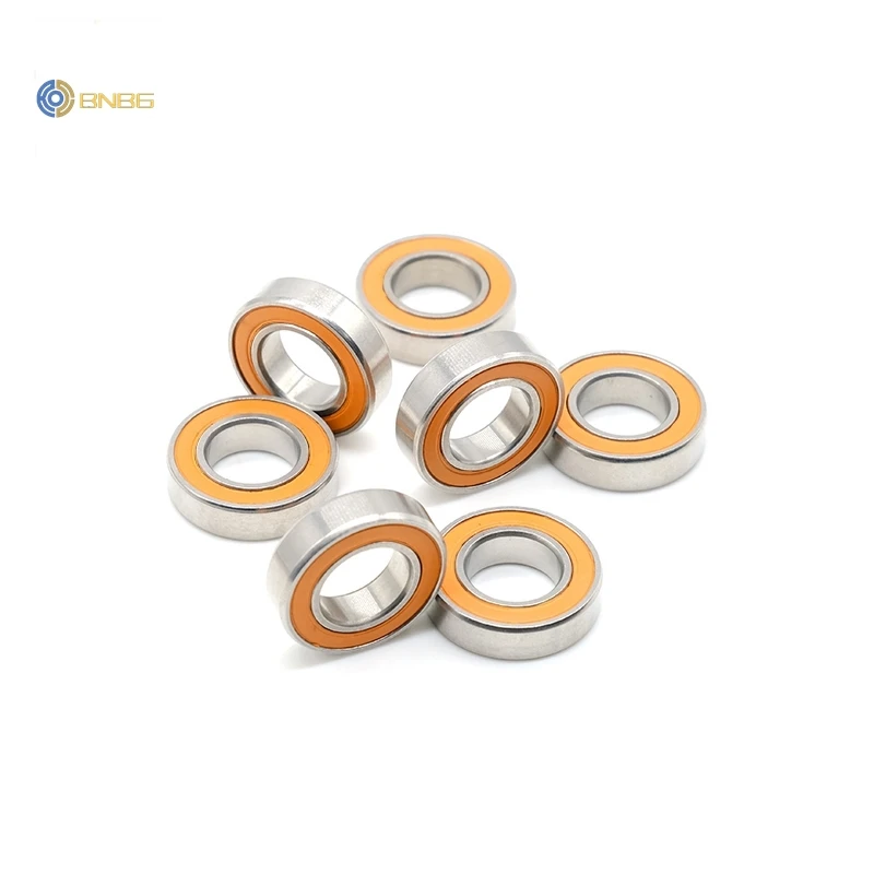 

10Pcs S6800-2RS 10x19x5 mm ABEC-7 Stainless Steel hybrid Si3n4 ceramic bearing 6800RS 6800 2RS Without Grease Fast Turning
