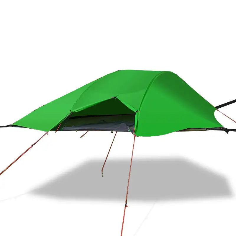 Nuevo diseño, hamaca colgante ultraligera para 3 personas, tienda de campaña con árboles, tela de lona con postes de aluminio, tienda plegable para 4 estaciones, Camping en la playa