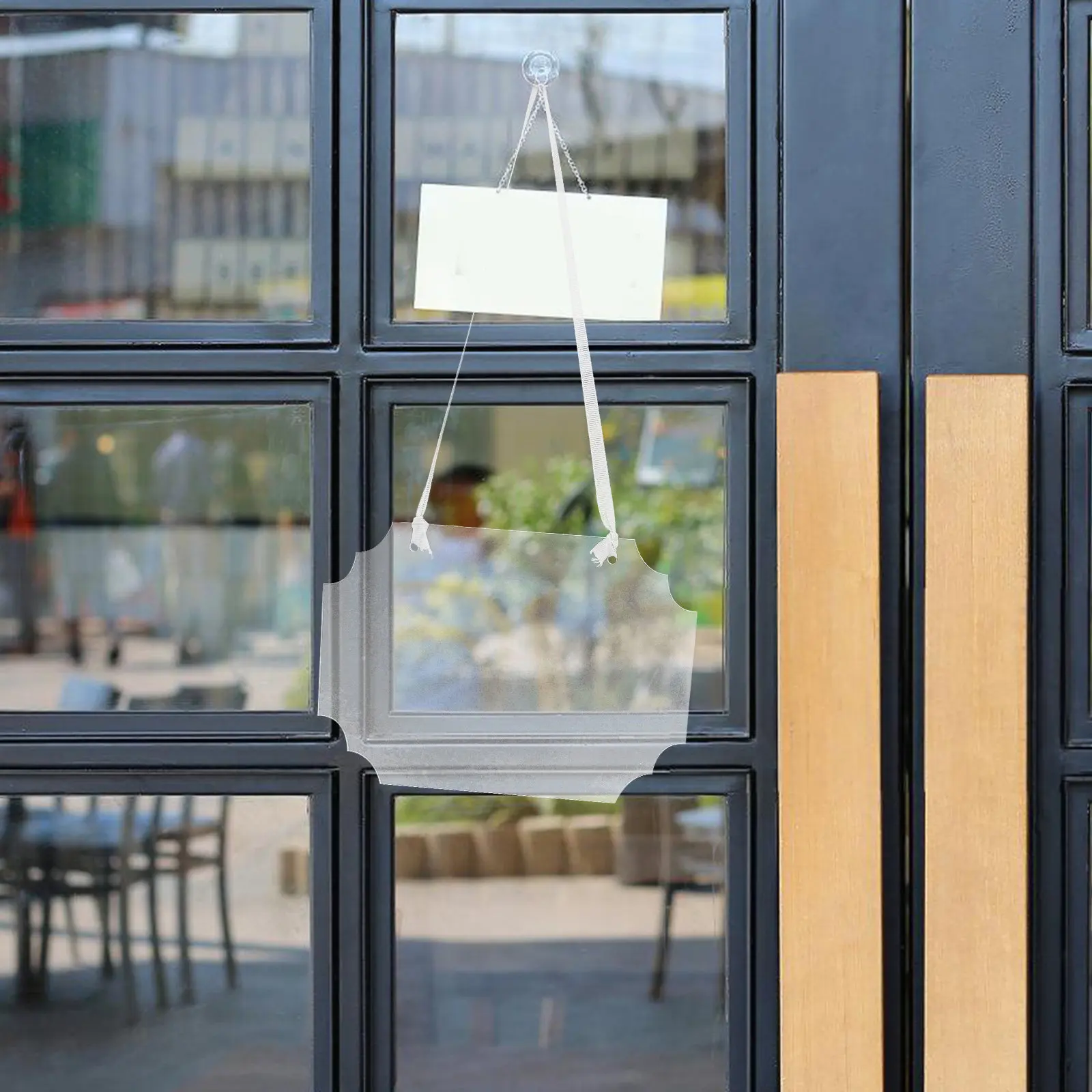 3Pcs Clear Acrylic Blank Blackboard Signs Versatile Hanging Chalkboard Tags Small Transparent Sign for Door Welcome Meal