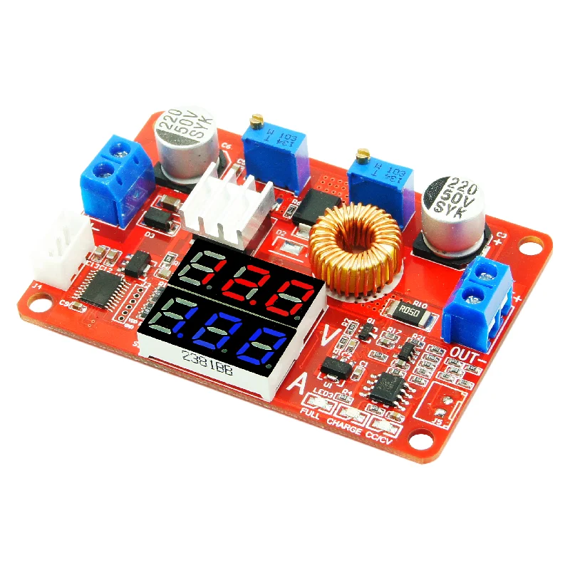 5A 75W 3-digit buck modul elektrické napětí regulátor konvertor energie poskytnout nastavitelný step-down modul stejnosměrný 5-35V červená modrá displej