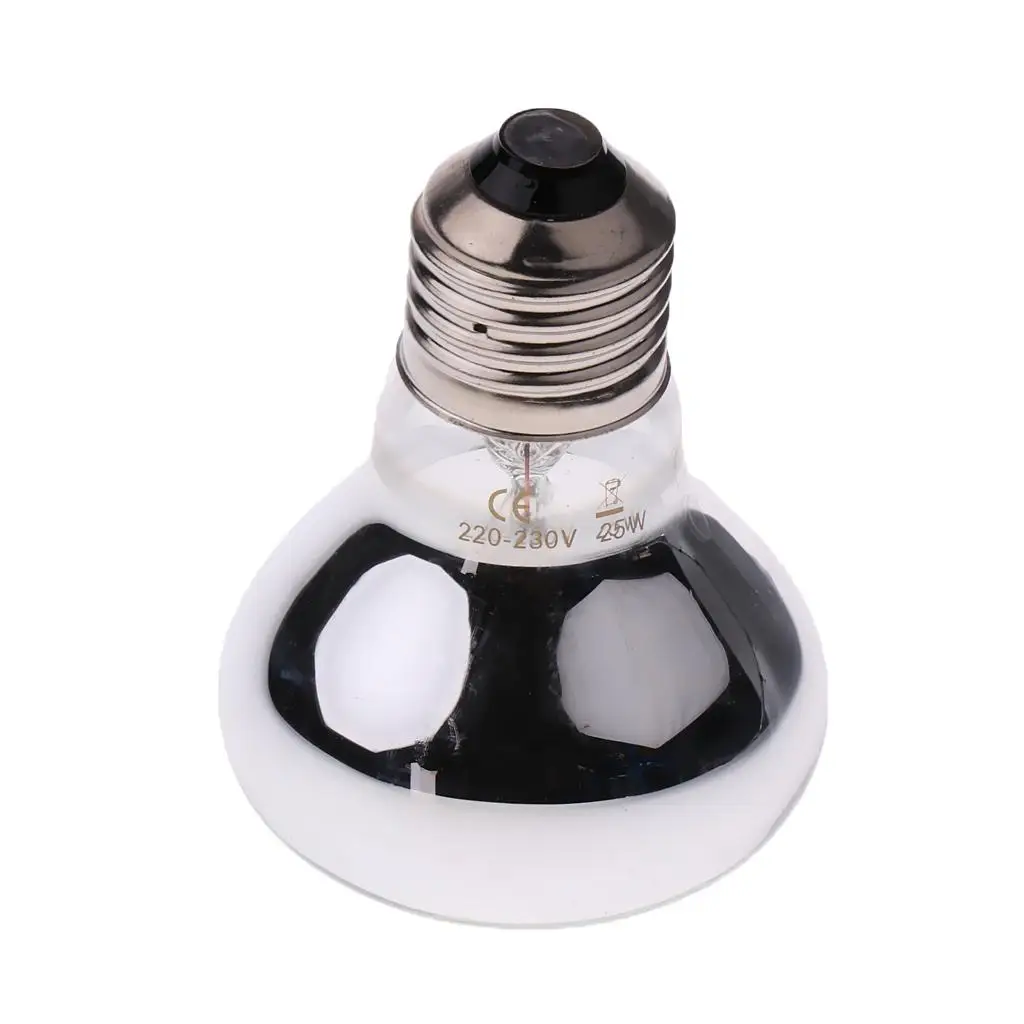 Pet Light Infrared Heating Device Glass Bulb for Reptile Terrarium E27 Socket for Turtles Birds Chicks