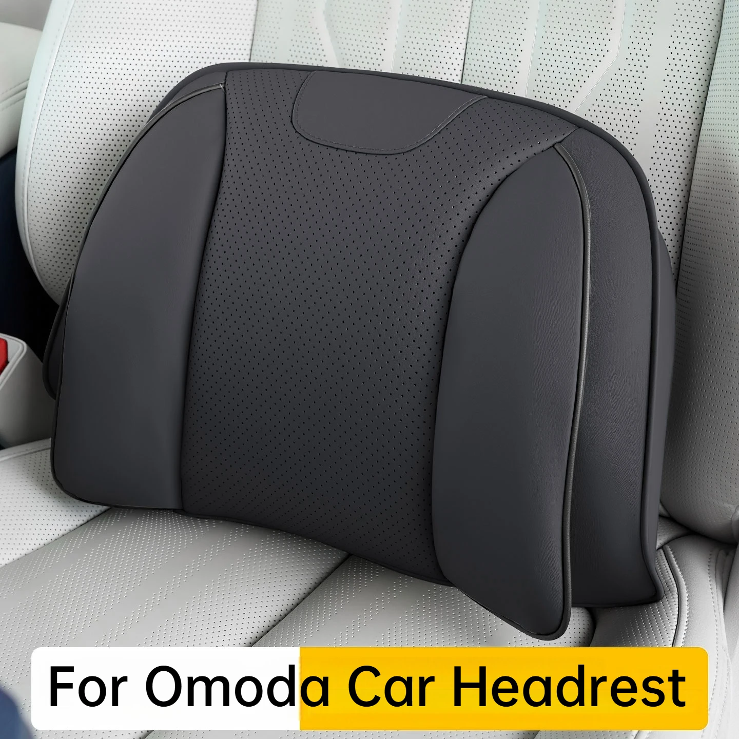 New For Omoda 5 SHS E5 Omoda 7 9 Nappa Leather Car Headrest Lumbar Cushion Soft Car Neck Pillows Waist Pillow Auto Accessories