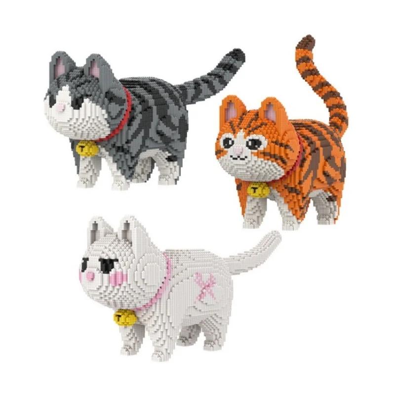 

10000+Pcs Beaver Cat Series Building Block Series Small Particles Educational Assembly Toys Children Creative Model Ornament Toy