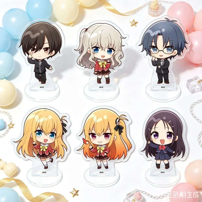Charlotte Classics Anime Acrylic Stand Model Figure Decoration Accesorios Nao Tomori Keychain10cm High-definition color printing