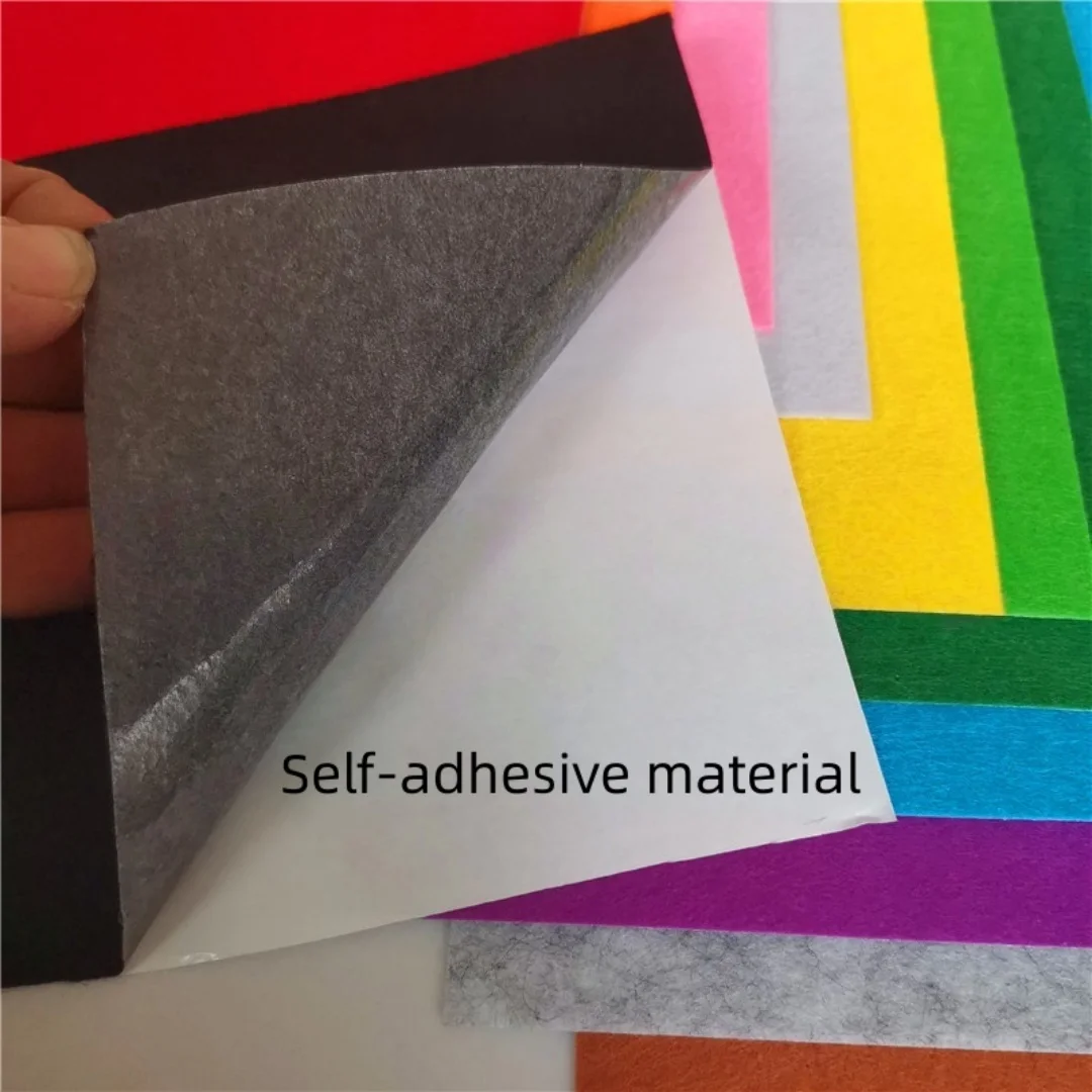 

Christmas handmade DIY materials - colored felt fabric A4 self-adhesive felt - for kindergarten handmade DIY projects