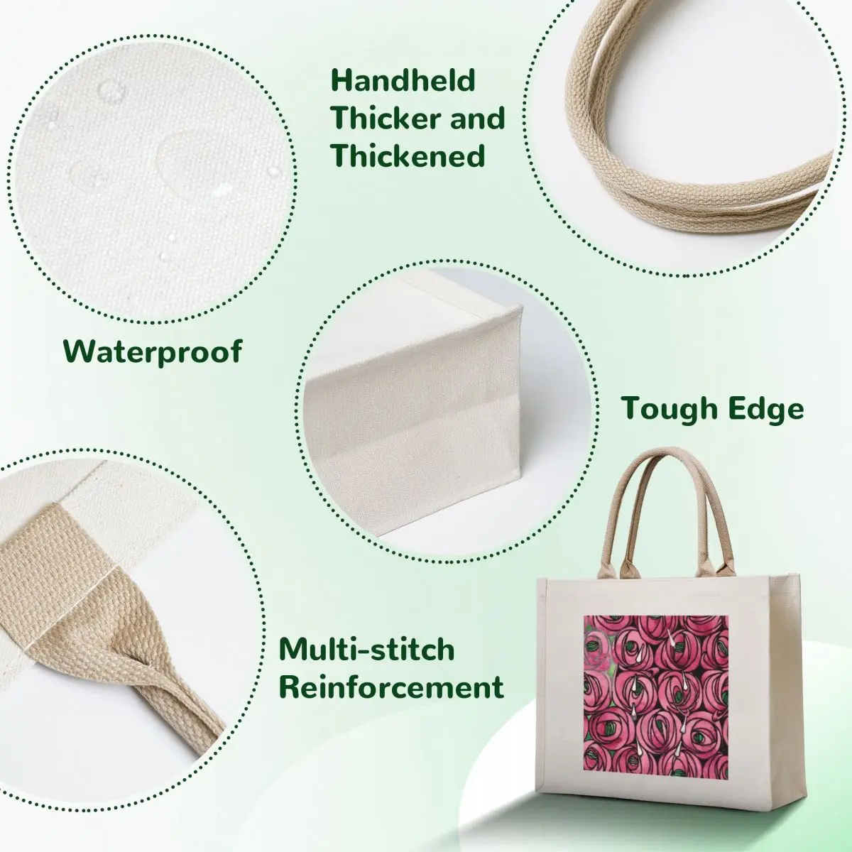 Charles Rennie Mackintosh Roses and teardrops original Tote Bag Gift bags canvas tote bag Women's beach bags