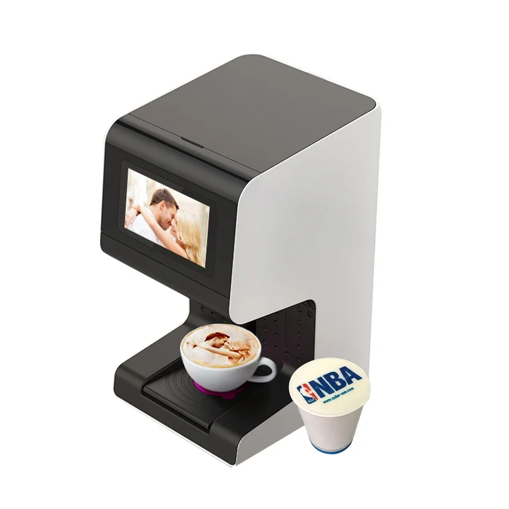 

Luxury Commercial Edible Ink 3d Automatic Printing And Latte Machine Cafe Selfie Coffee Diy Printer For Cake Cookie Biscuit