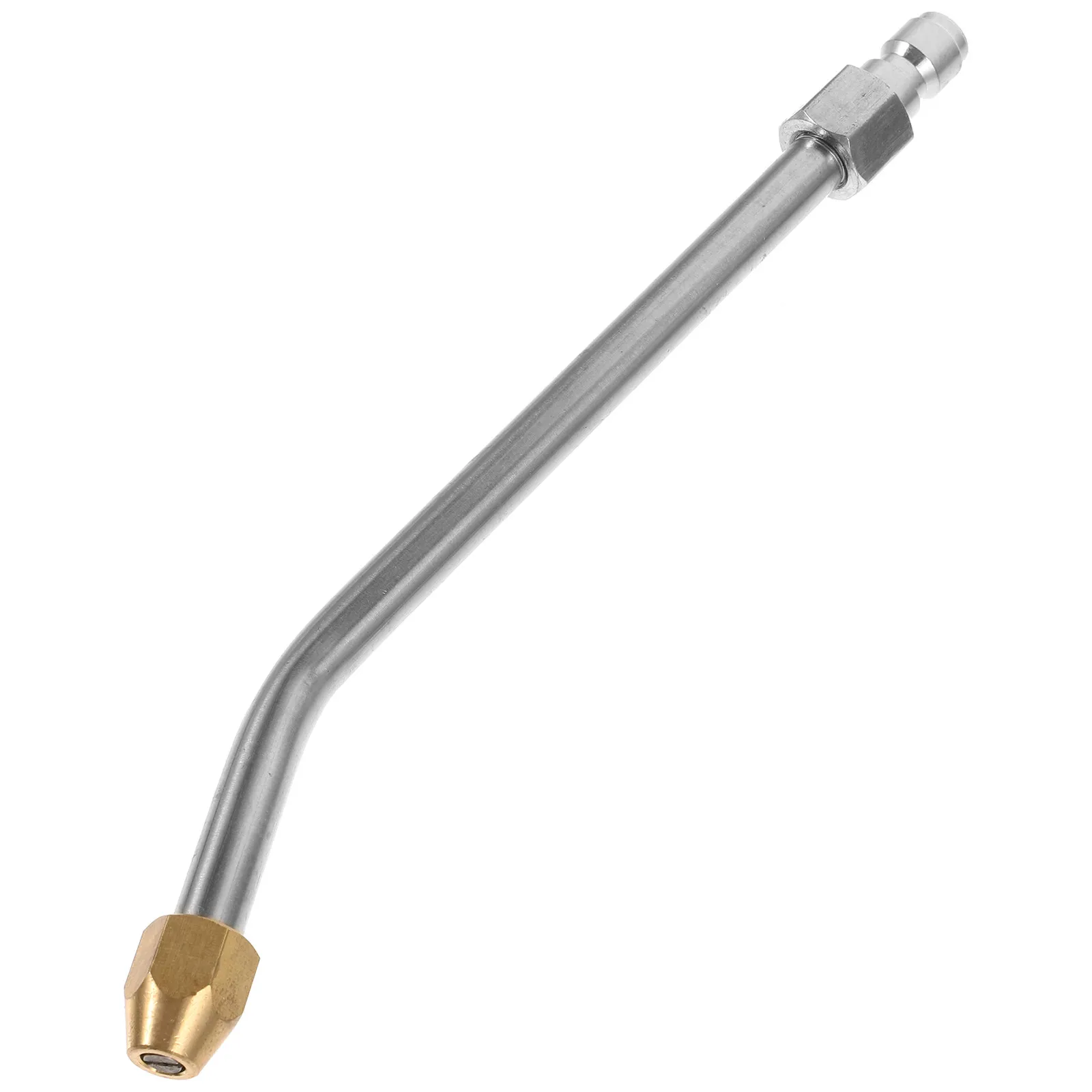 Pressure Washer Wand Extension Rod Curved Head Durable Metal Quick Connector Power Washer Lance Car Washing Tool