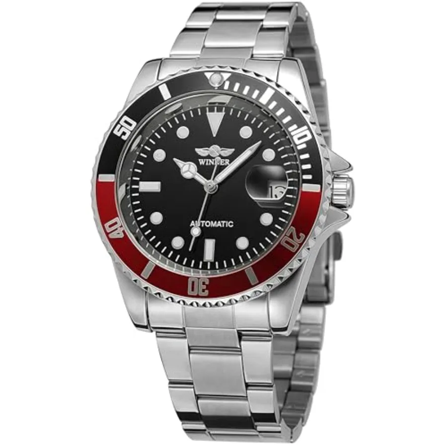 

Mens Automatic Mechanical Watches Stainless Steel Waterproof Luxury Watch for Men Reloj Automático para Hombre